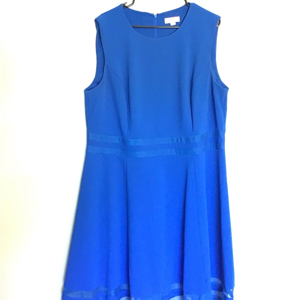 Blue Calvin Klein dress
